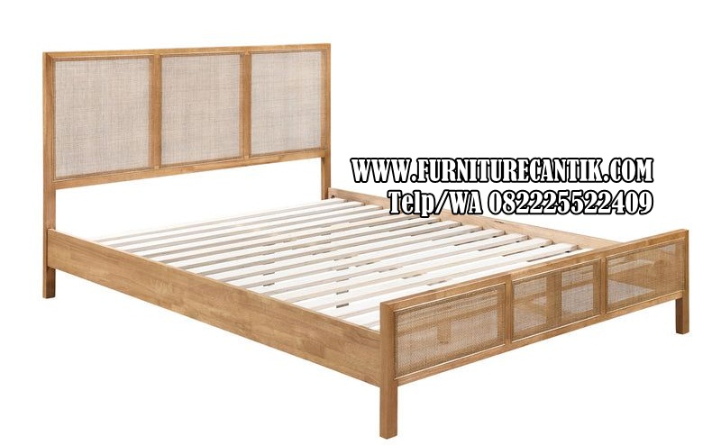 Dipan Minimalis Kayu Jati Mewah King