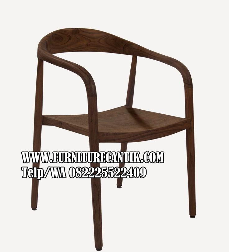 Kursi Cafe Kayu Jati Minimalis Japandi