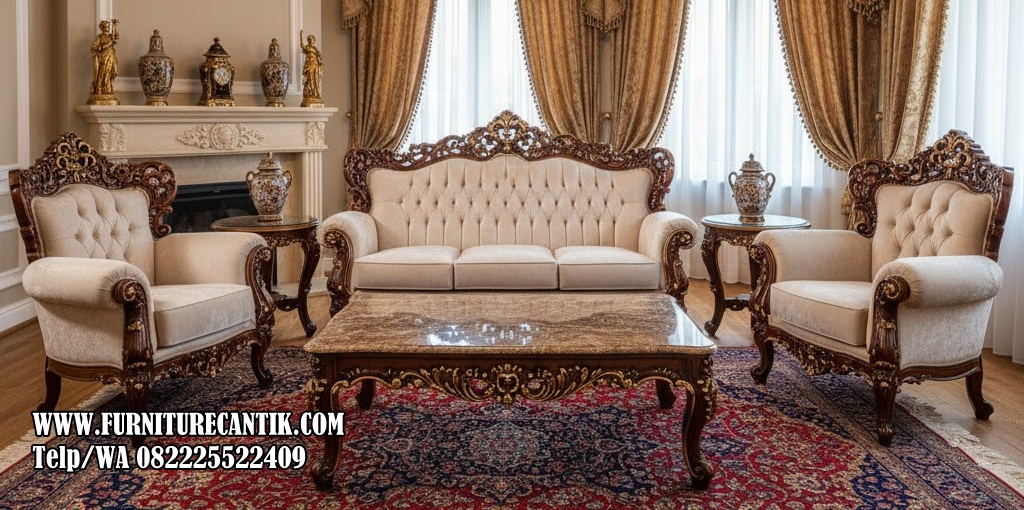 Sofa Jati Kursi Tamu Ukiran Jepara
