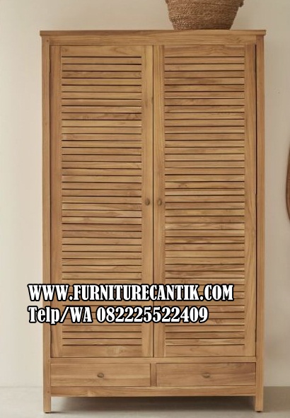 Lemari Pakaian Minimalis 2 Pintu Estetik