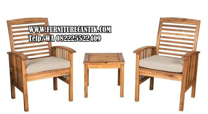 Set Kursi Teras Minimalis Terbaru Kayu Jati