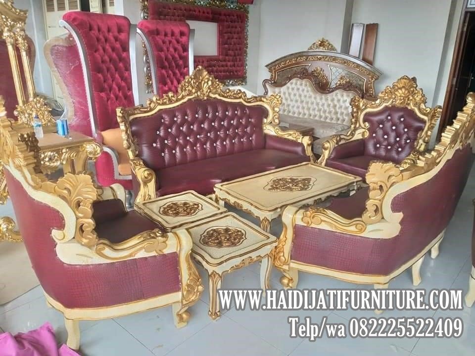 Kursi Tamu Sofa Jati Ukiran