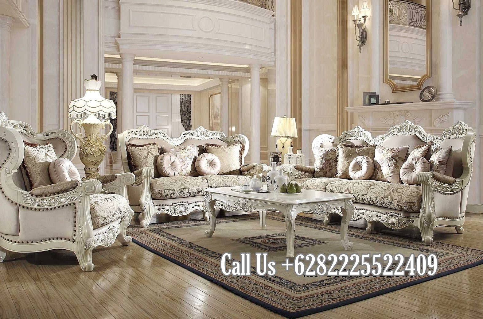 Kursi Tamu Sofa Ukiran Mewah Jati