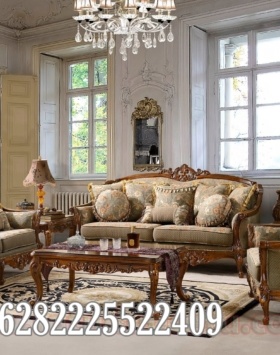 Kursi Tamu Sofa Mewah Kerangka Jati Solid
