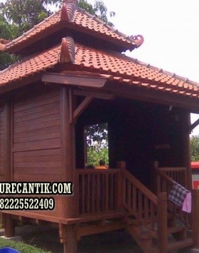 Jual Rumah Gazebo Kayu Jati