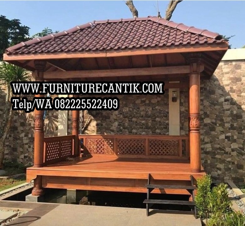Gazebo Taman Kayu Jati