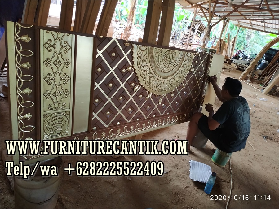 Pintu Masjid Kayu Jati Model Mewah