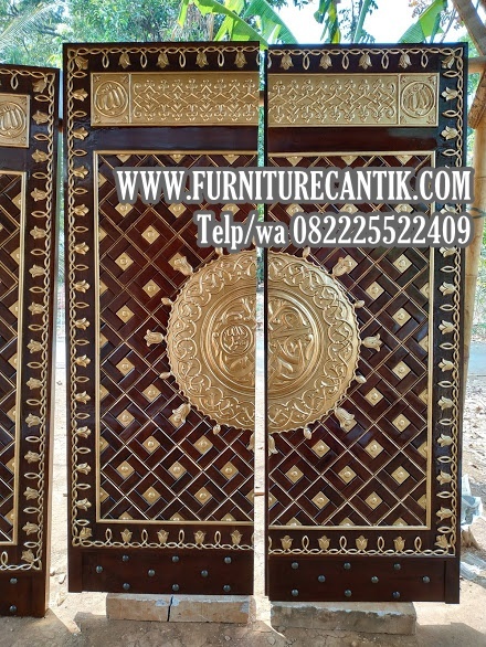 Pintu Masjid Kayu Jati Ukiran