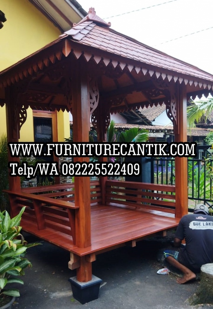 Gazebo Jati Modern Minimalis