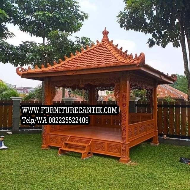 Gazebo Taman Model Ukiran