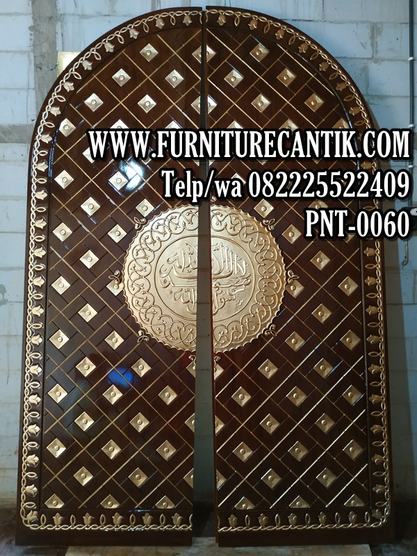 Pintu Utama Masjid Motif Arabic