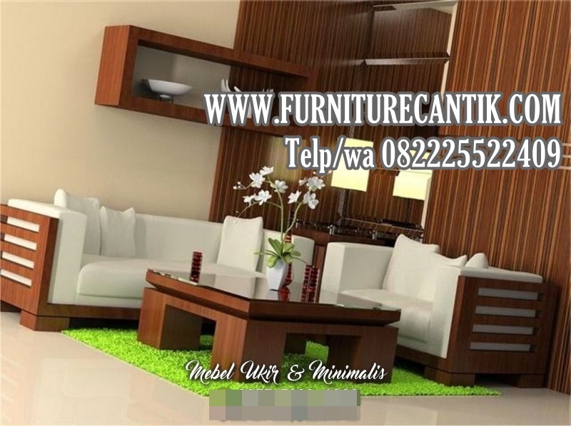 Kursi Sofa Minimalis Jati