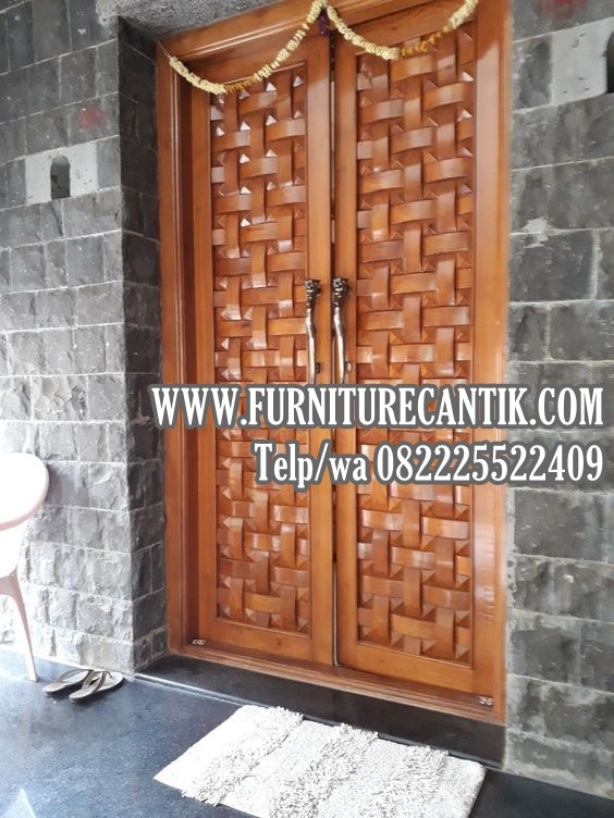 Pintu Rumah Kayu Jati Ukiran