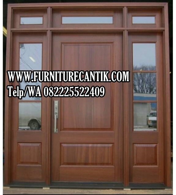 Pintu Utama Rumah Kayu Jati Modern