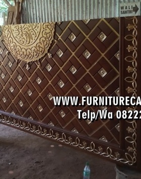Pintu Masjid Kayu Jati Replika Nabawi