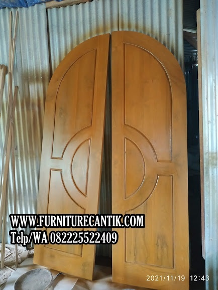 Pintu Masjid Kayu Jati Minimalis Terbaru