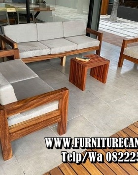 Kursi Tamu Minimalis Kayu Jati Variasi Sofa