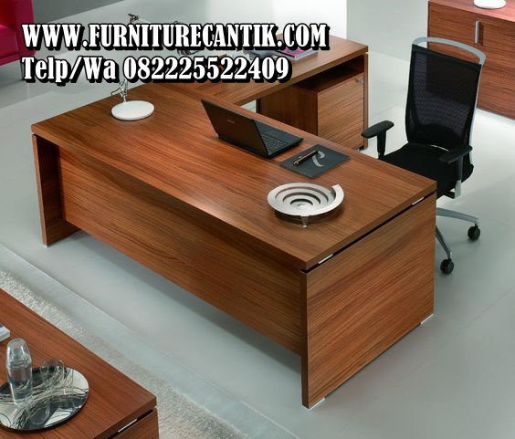 Meja Kantor Kayu Jati Minimalis Klasik