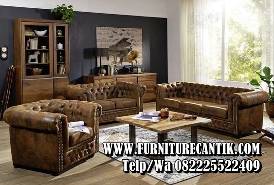 Kursi Tamu Kayu Jati Minimalis Model Eropa