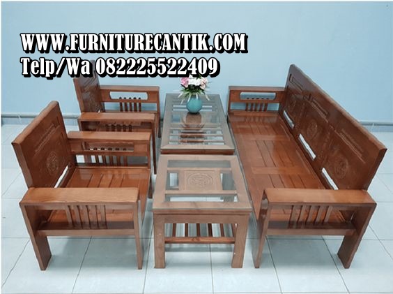 Kursi Tamu Kayu Jati Minimalis Modern