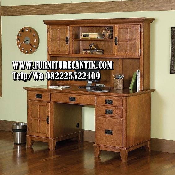 Lemari Pajangan Kayu Jati Modern Terbaru