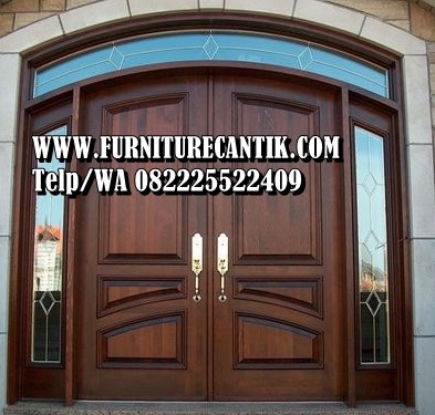 Pintu Rumah Kayu Jati Modern Khas Eropa