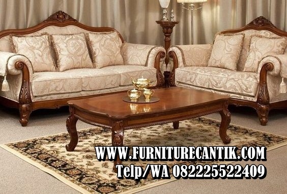 Kursi Tamu Kayu Jati Variasi Ukiran