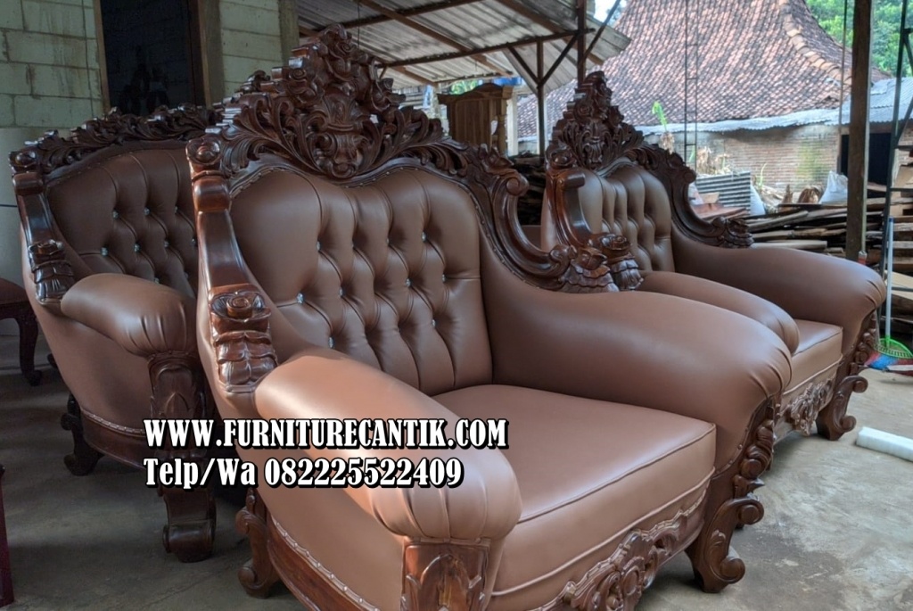 Sofa Kayu Kayu Jati Terbaru Ukiran Jepara