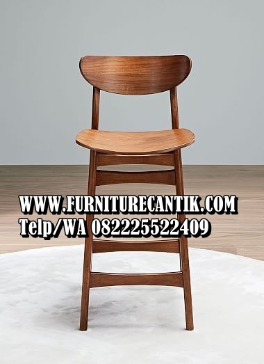 Kursi Bar Modern Mewah Kayu Jati 