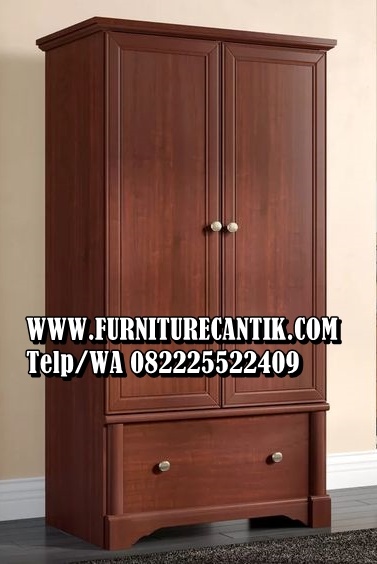 Lemari Pakaian Modern Desain 2 Pintu