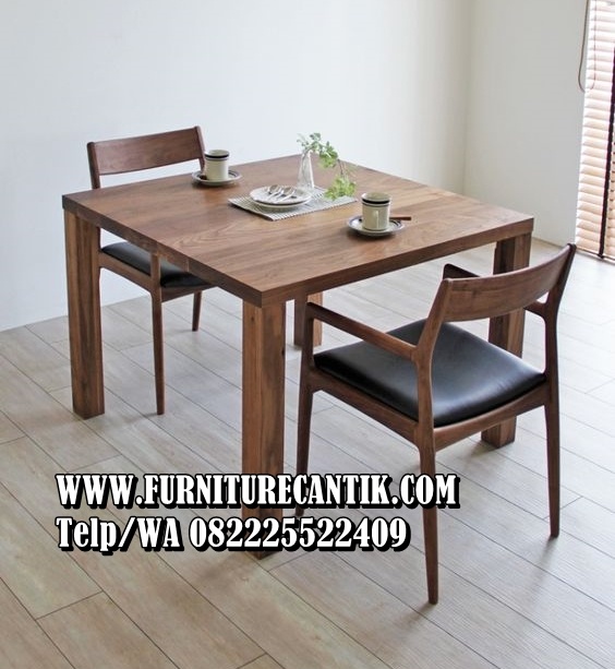 Set Meja Makan Kayu Jati Minimalis Modern