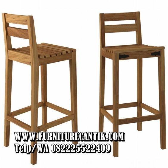Kursi Bar Klasik Mewah Kayu Jati