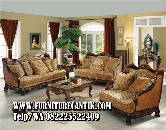 Sofa Kayu Jati Ukiran Klasik Jepara