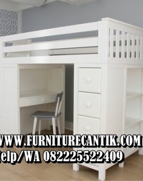 Tempat Tidur Tingkat Duco Variasi Meja Belajar