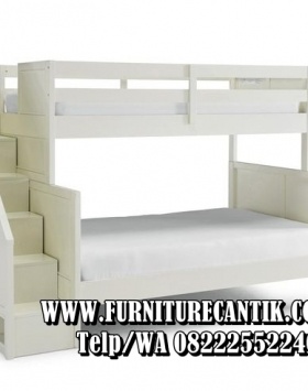 Tempat Tidur Tingkat Minimalis Jati Modern