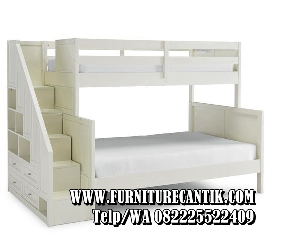 Tempat Tidur Tingkat Minimalis Jati Modern