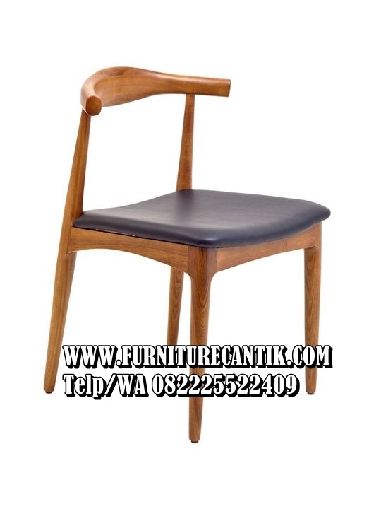 Kursi Cafe Mewah Kayu Jati Solid Modern