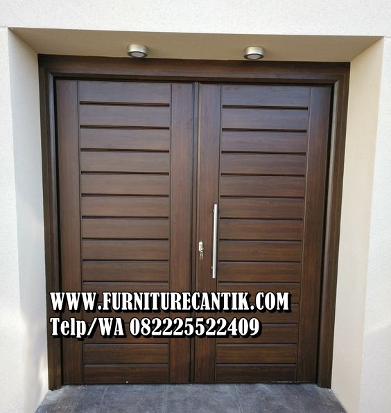 Pintu Rumah Kayu Jati Minimalis Modern Mewah