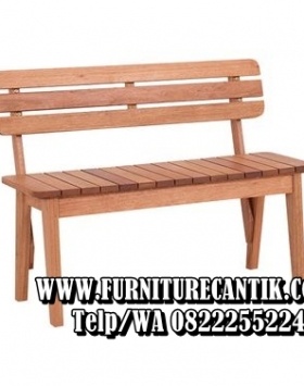 Kursi Teras Kayu Jati Minimalis Panjang Mewah