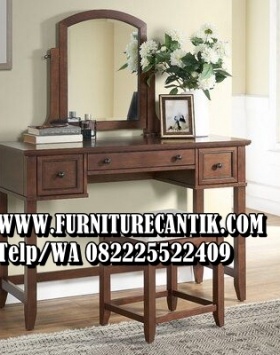 Meja Rias Minimalis Kayu Jati Modern