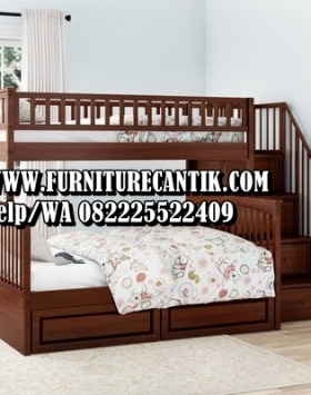 Dipan Tingkat Minimalis Coklat Modern