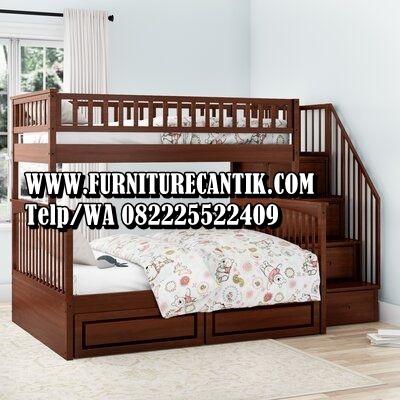 Dipan Tingkat Minimalis Coklat Modern