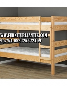Tempat Tidur Tingkat Mewah Natural