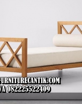 Dipan Kayu Jati Minimalis Modern Mewah
