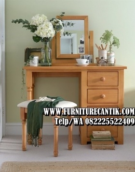 Meja Rias Kayu Jati Desain Terbaru