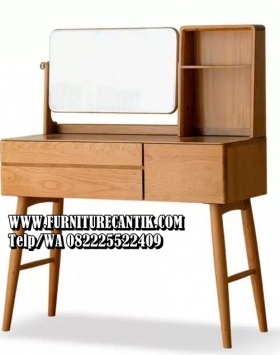 Meja Rias Kayu Jati Model Baru