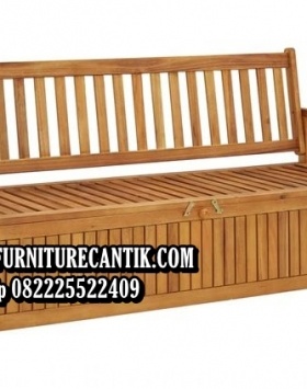 Kursi Teras Kayu Jati Panjang Modern