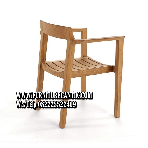 Kursi Cafe Kayu Jati Estetik Natural