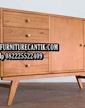 Meja TV Kayu Jati Jepara Modern