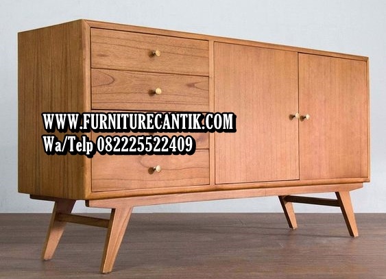 Meja TV Kayu Jati Jepara Modern